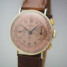 Thumbnail von Eterna Chronograph Telemetre Vintage um 1940 Gold 18k/750 </h1>