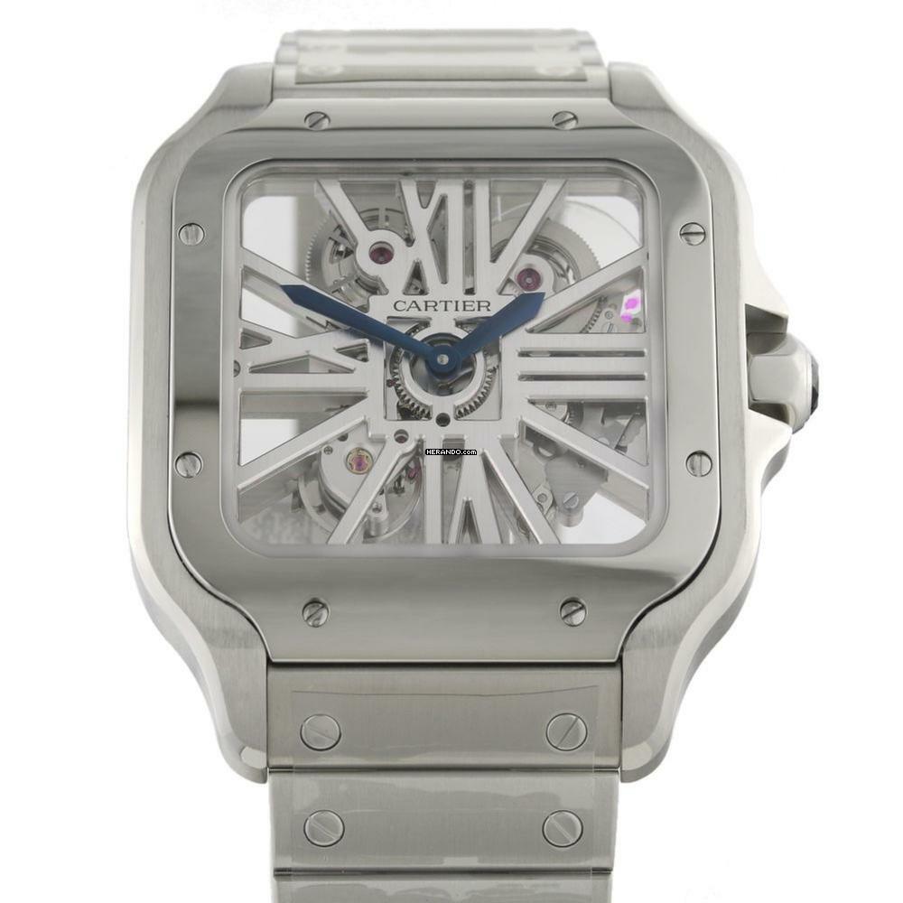  Cartier Santos De Cartier Skeleton Ref.WHSA0015 unworn </h1> 