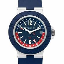 Thumbnail von Bulgari 103554 - Aluminium Automatic Blue Dial Titanium Men's Watch </h1>