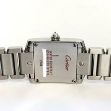 Thumbnail von Cartier Tank Française Quartz 20mm Steel 5.5TCW Full DIAMOND Watch </h1>