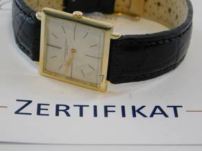 Thumbnail von Audemars Piguet 18 Karat Gelbgold flache Herrenuhr 25,5 mm Kaliber 2003 Vintage Handaufzug Uhr Krokoband </h1>