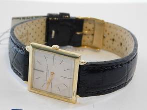 Thumbnail von Audemars Piguet 18 Karat Gelbgold flache Herrenuhr 25,5 mm Kaliber 2003 Vintage Handaufzug Uhr Krokoband </h1>