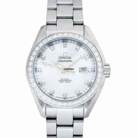  Omega Seamaster Aqua Terra 231.15.34.20.55.001 - Seamaster Automatic White Dial Stainless Steel Ladies Watch </h1> 