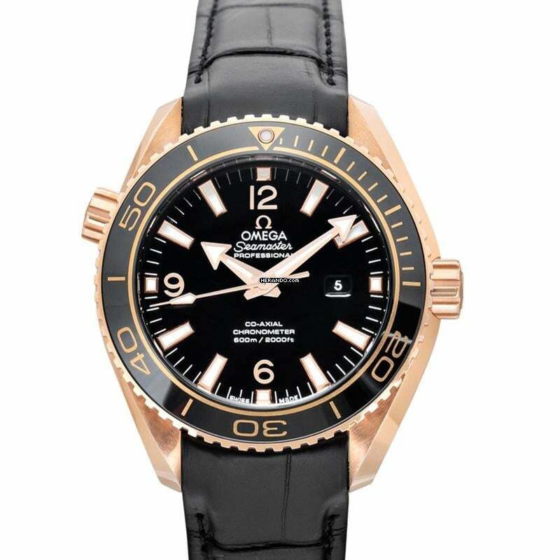  Omega Seamaster Planet Ocean 232.63.38.20.01.001 - Seamaster Automatic Black Dial 18kt Rose Gold Men's Watch </h1> 