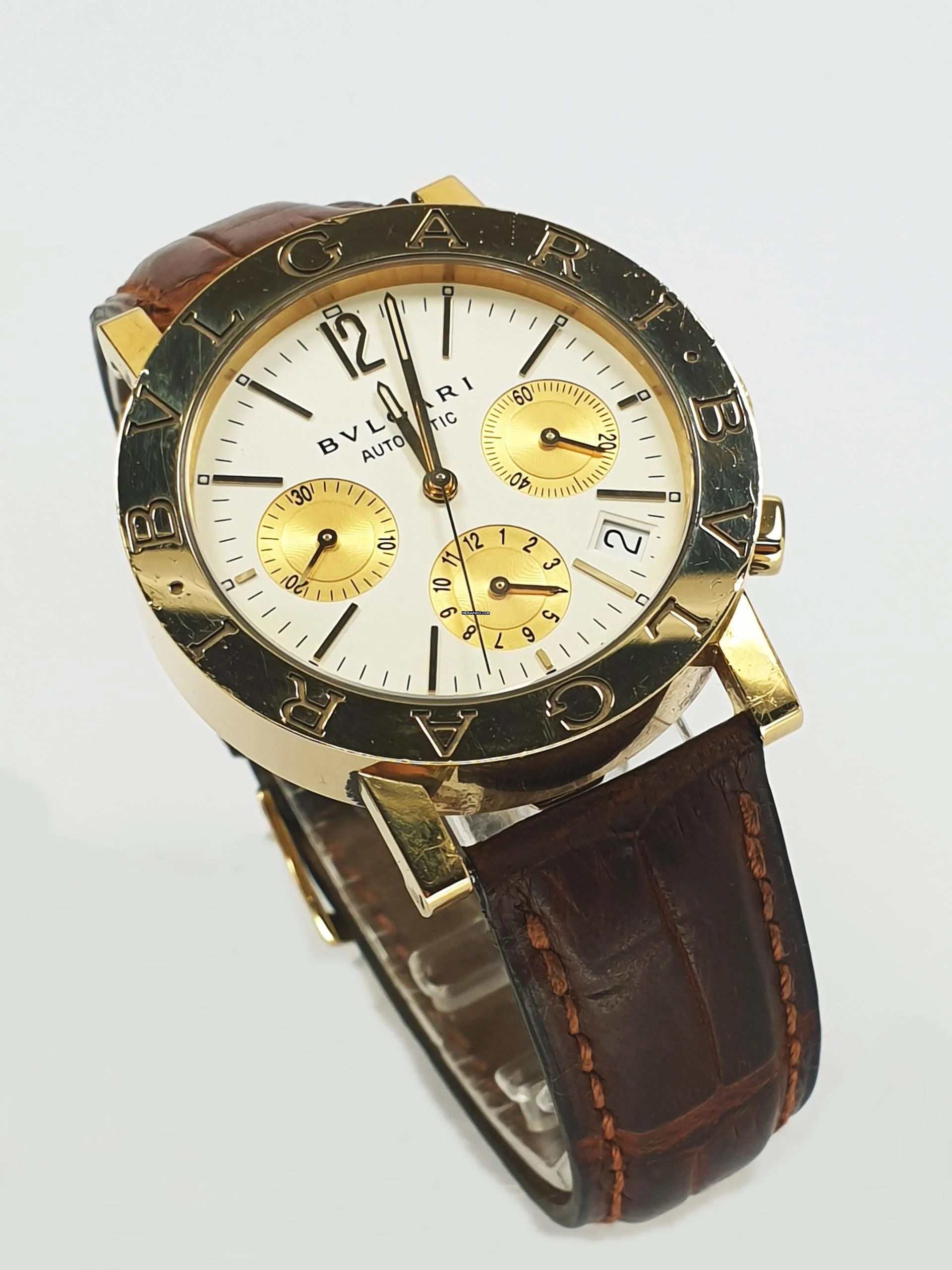  Bulgari Bulgari Rare Bvlgari Automatic Chrono 18k Gold 