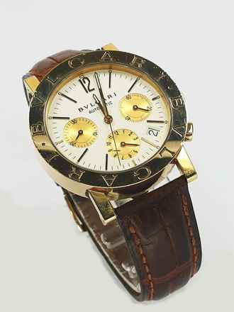  Bulgari Bulgari Rare Bvlgari Automatic Chrono 18k Gold 