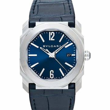 Bulgari Octo 102429 - Octo Automatic Blue Dial Stainless Steel Men's Watch </h1> 