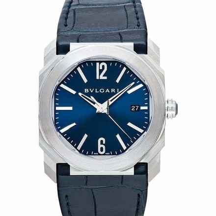  Bulgari Octo 102429 - Octo Automatic Blue Dial Stainless Steel Men's Watch </h1> 