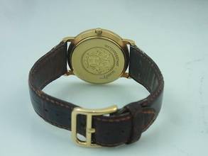 Thumbnail von Hermès Sellier Quartz 750 - 18k Gold Damen / Herrenuhr Datum Anzeige Ø 32 Mm Box </h1>