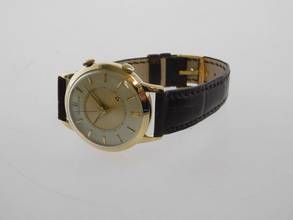 Thumbnail von Jaeger-LeCoultre Memovox 18 Karat Gelbgold Memovox Alarm Jumbo 37 mm Herrenuhr Kaliber P815 im original Zustand </h1>