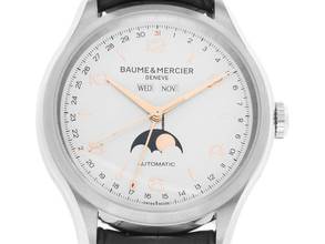 Thumbnail von Baume & Mercier Clifton Vollkalender Mondphase Ref.M0A10055 Full Set Ungetragen