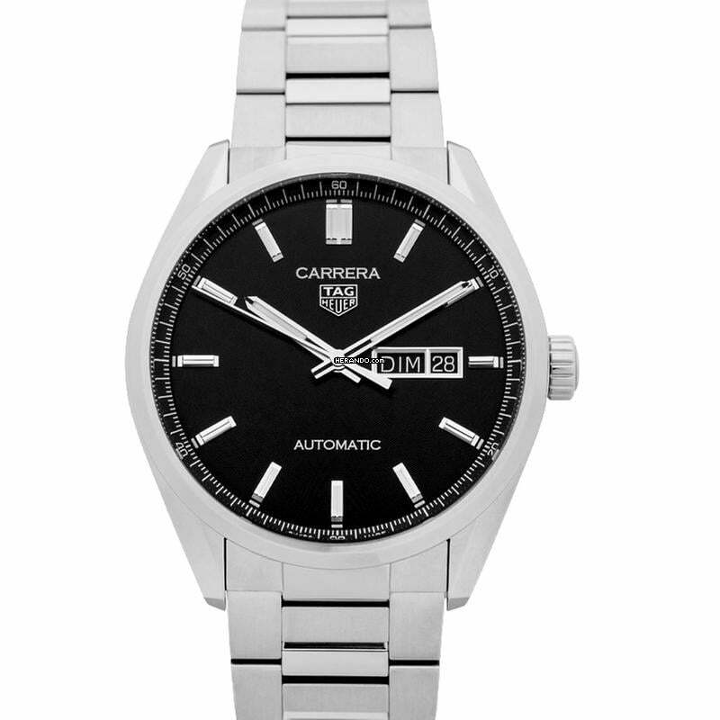 TAG Heuer Carrera WBN2010.BA0640 - Carrera Automatic Black Dial Stainless Steel Men's Watch </h1>