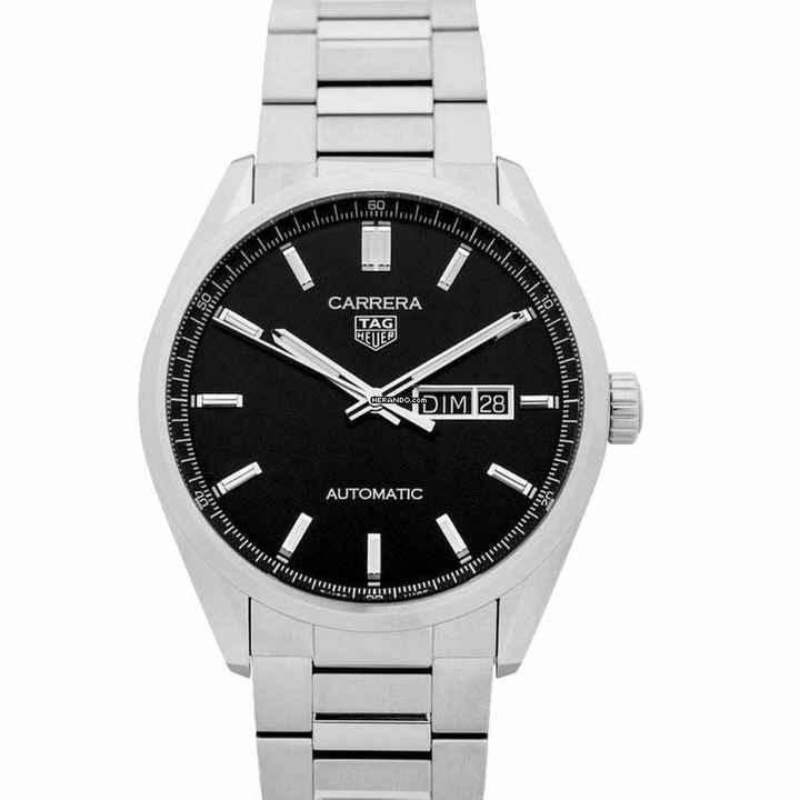  TAG Heuer Carrera WBN2010.BA0640 - Carrera Automatic Black Dial Stainless Steel Men's Watch </h1> 