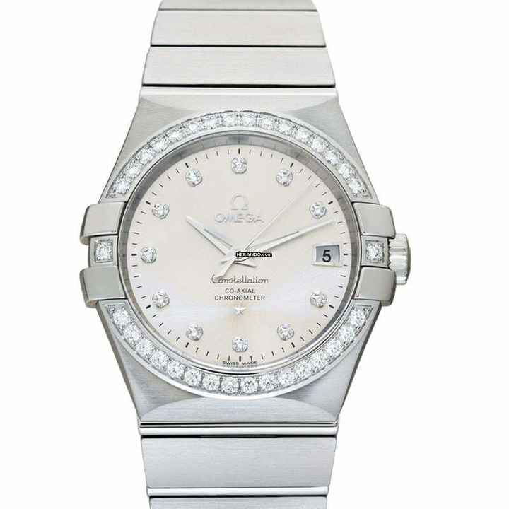  Omega Constellation Ladies 123.15.35.20.52.001 - Constellation Automatic Silver Dial Stainless Steel Ladies Watch </h1> 