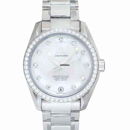  Omega Seamaster Aqua Terra 231.15.39.21.55.001 - Seamaster Automatic Mother of pearl Dial Stainless Steel Ladies Watc </h1> 