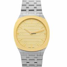 Thumbnail von Gucci YA163403 - GUCCI 25H Quartz Gold Dial Ladies Watch </h1>