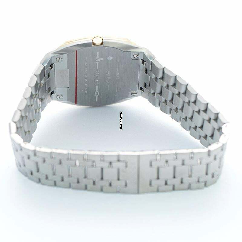 Thumbnail von Gucci YA163403 - GUCCI 25H Quartz Gold Dial Ladies Watch </h1>