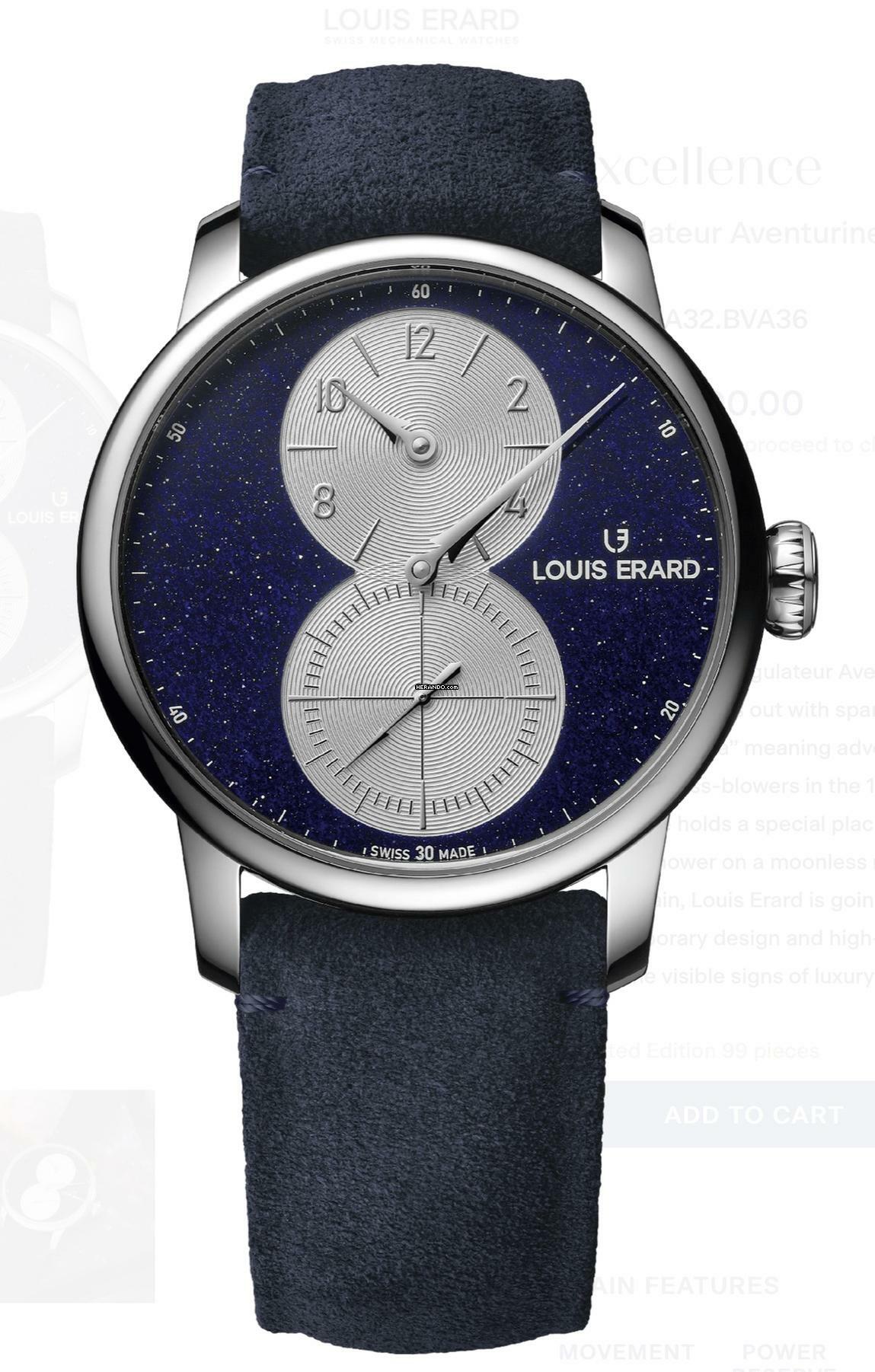  Louis Erard Excellence Régulateur Aventurine 