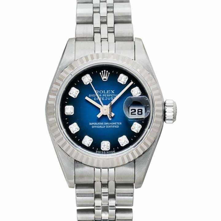  Rolex Lady-Datejust 69174G - Datejust Blue Gradation Dial 26mm </h1> 