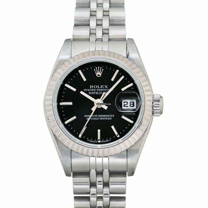  Rolex Lady-Datejust 69174 Black - Lady Datejust Automatic Black Dial Stainless Steel Ladies Watch </h1> 