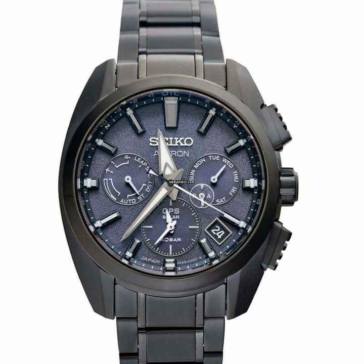  Seiko Astron GPS Solar SBXC069 - Astron Quartz Black Dial Titanium Men's Watch </h1> 