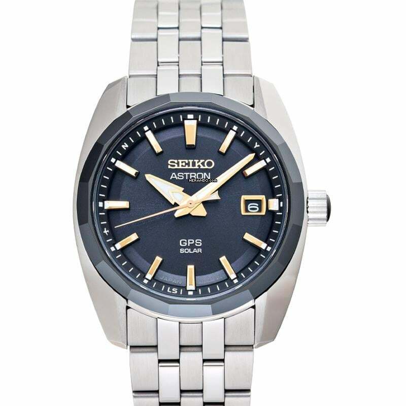  Seiko Astron SBXD011 - Astron Quartz Black Dial Stainless Steel Men's Watch </h1> 