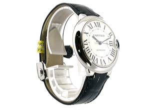 Thumbnail von Cartier Ballon Bleu 36mm de Cartier 36 Edelstahl / Leder Ref. WSBB0028 </h1>
