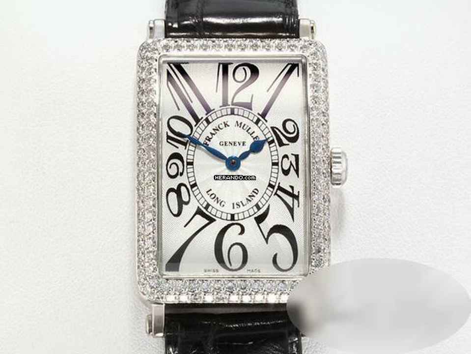  Franck Muller Long Island Weissgold 750 Diamanten 950 Qz D Medium Damenuhr Lady White Gold </h1> 