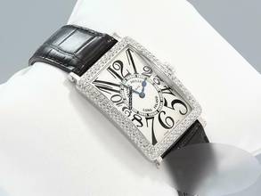Thumbnail von Franck Muller Long Island Weissgold 750 Diamanten 950 Qz D Medium Damenuhr Lady White Gold </h1>