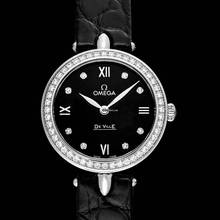 Thumbnail von Omega De Ville Prestige 424.18.27.60.51.001 - De Ville Quartz Black Dial Stainless Steel Ladies Watch </h1>