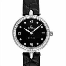 Thumbnail von Omega De Ville Prestige 424.18.27.60.51.001 - De Ville Quartz Black Dial Stainless Steel Ladies Watch </h1>