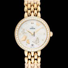 Thumbnail von Omega De Ville Prestige 424.55.33.20.55.008 - De Ville Automatic Mother of pearl Dial 18kt Yellow Gold Ladies Watc </h1>