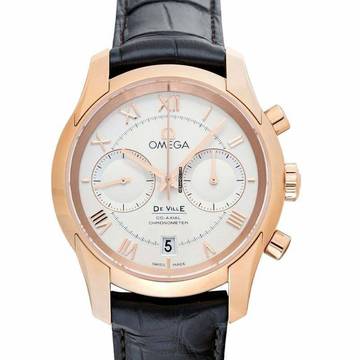  Omega De Ville Co-Axial 431.53.42.51.02.001 - De Ville Automatic Silver Dial 18kt Rose Gold Men's Watch </h1> 