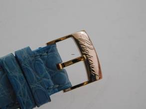 Thumbnail von Chopard Happy Sport II SUN 18 Karat Rosegold 38 mm im Top Zustand mit Krokoband