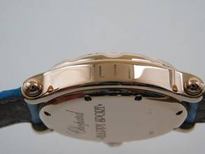 Thumbnail von Chopard Happy Sport II SUN 18 Karat Rosegold 38 mm im Top Zustand mit Krokoband