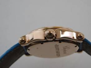 Thumbnail von Chopard Happy Sport II SUN 18 Karat Rosegold 38 mm im Top Zustand mit Krokoband