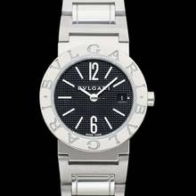 Thumbnail von Bulgari Diagono 101354 - Diagono Quartz Black Dial Stainless Steel Ladies Watch </h1>