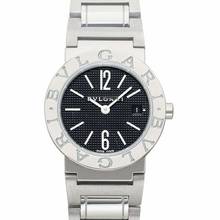 Thumbnail von Bulgari Diagono 101354 - Diagono Quartz Black Dial Stainless Steel Ladies Watch </h1>