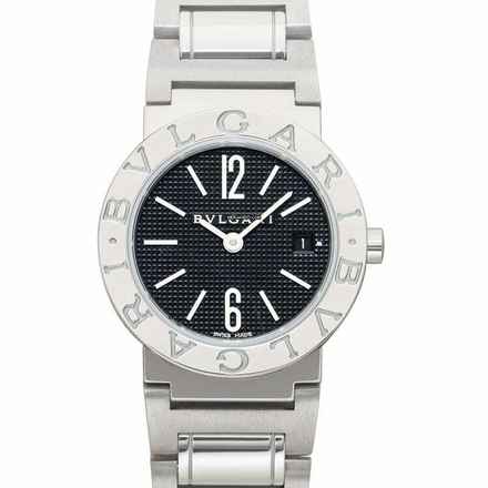  Bulgari Diagono 101354 - Diagono Quartz Black Dial Stainless Steel Ladies Watch </h1> 