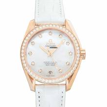 Thumbnail von Omega Seamaster Aqua Terra 231.58.34.20.55.003 - Seamaster Automatic Mother of pearl Dial 18kt Rose Gold Ladies Watch </h1>