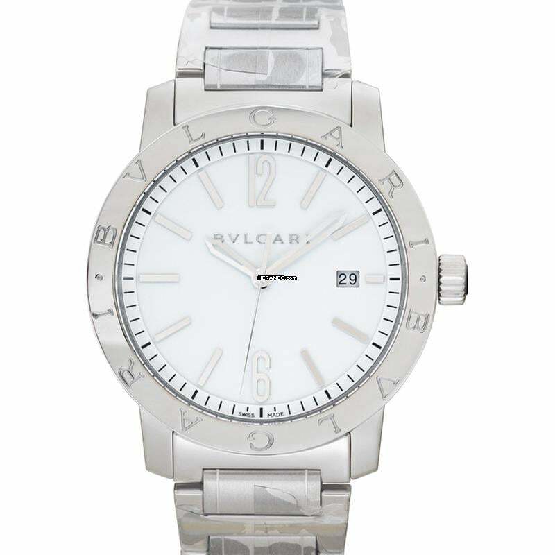  Bulgari Bulgari 102055 - Bvlgari Bvlgari Automatic White Dial Stainless Steel Men's Watch </h1> 