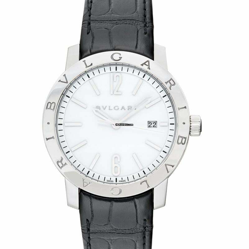  Bulgari Bulgari 102056 - Bvlgari Bvlgari Automatic White Dial Stainless Steel Men's Watch </h1> 