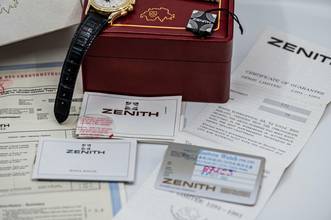 Thumbnail von Zenith El Primero Chronomaster limited El Primero 700 Years Swiss | Chronomaster | 30.0220.410 | Full Set 1992 </h1>
