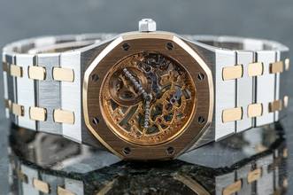Thumbnail von Audemars Piguet Royal Oak Skeleton | Platinum & Roségold | 14794PR | Caliber 2003 | AP Service 2021
