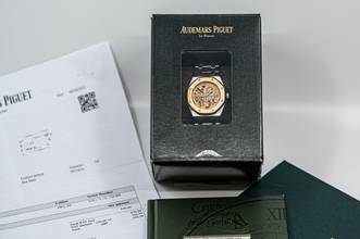 Thumbnail von Audemars Piguet Royal Oak Skeleton | Platinum & Roségold | 14794PR | Caliber 2003 | AP Service 2021