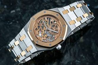Thumbnail von Audemars Piguet Royal Oak Skeleton | Platinum & Roségold | 14794PR | Caliber 2003 | AP Service 2021