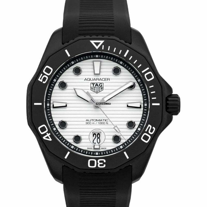 TAG Heuer Aquaracer WBP201D.FT6197 - TAG Heuer Aquaracer Professional 300 Automatic White Dial Black Rubber Wa </h1>