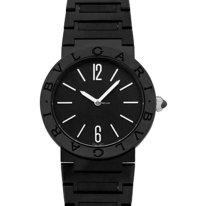  Bulgari Bulgari 103557 - Bvlgari Bvlgari Quartz Black Dial Stainless Steel Ladies Watch </h1> 