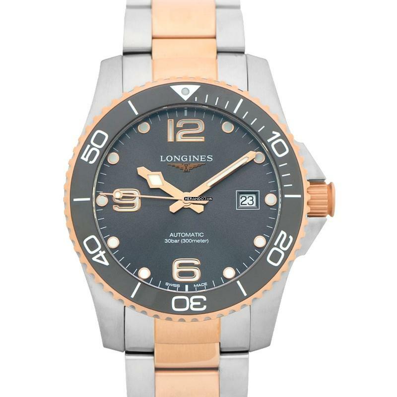  Longines HydroConquest L37813787 - HydroConquest Automatic Grey Dial Stainless Steel Men's Watch </h1> 
