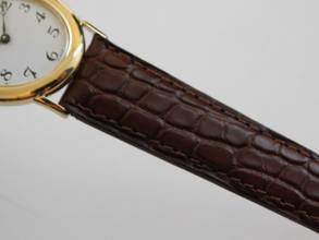 Thumbnail von Jaeger-LeCoultre 18 Karat Gelbgold Baignoire Jumbo Handaufzug 29 x 38 mm Rarität </h1>